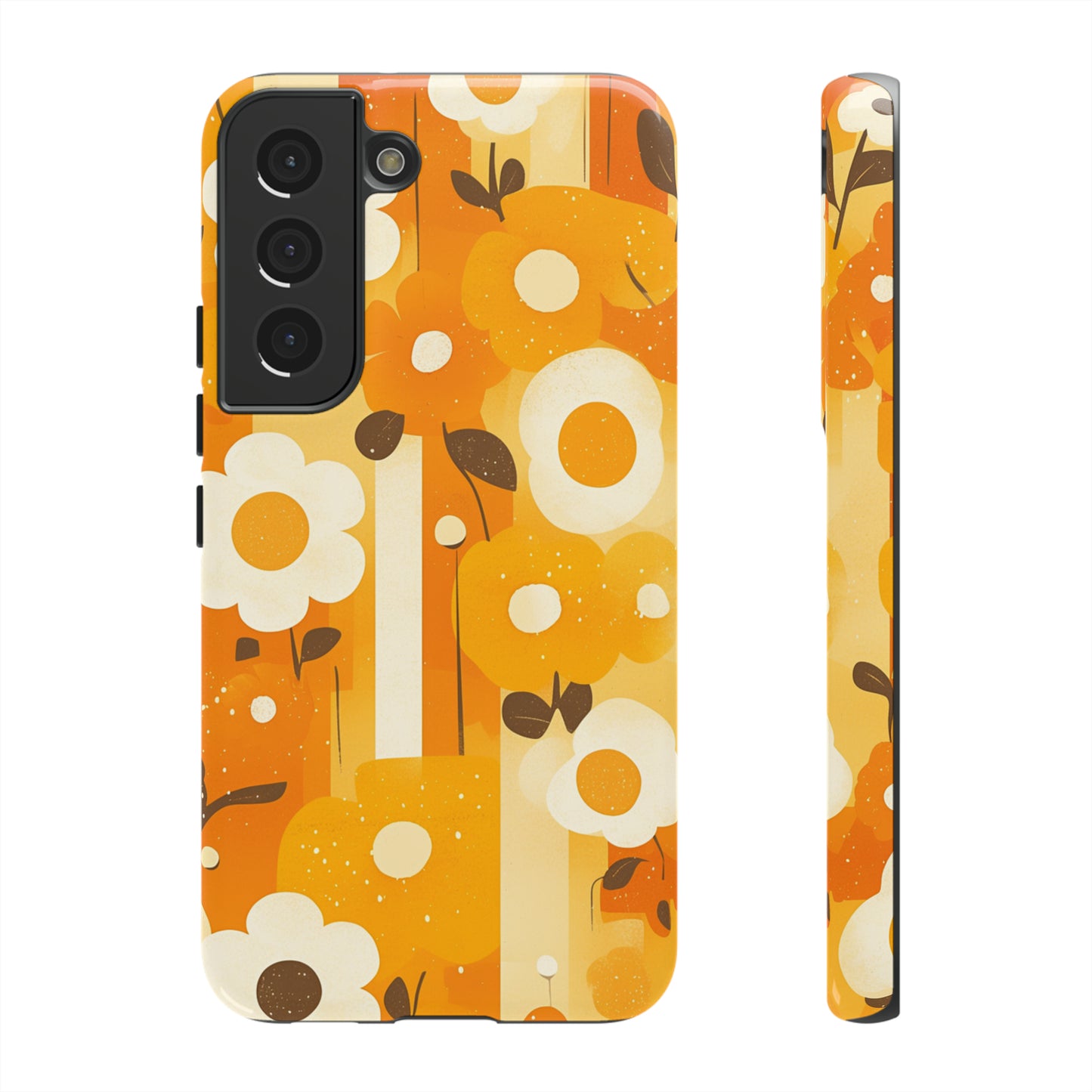 Retro 70s Abstract Flower Patterns iPhone Case / Samsung Case