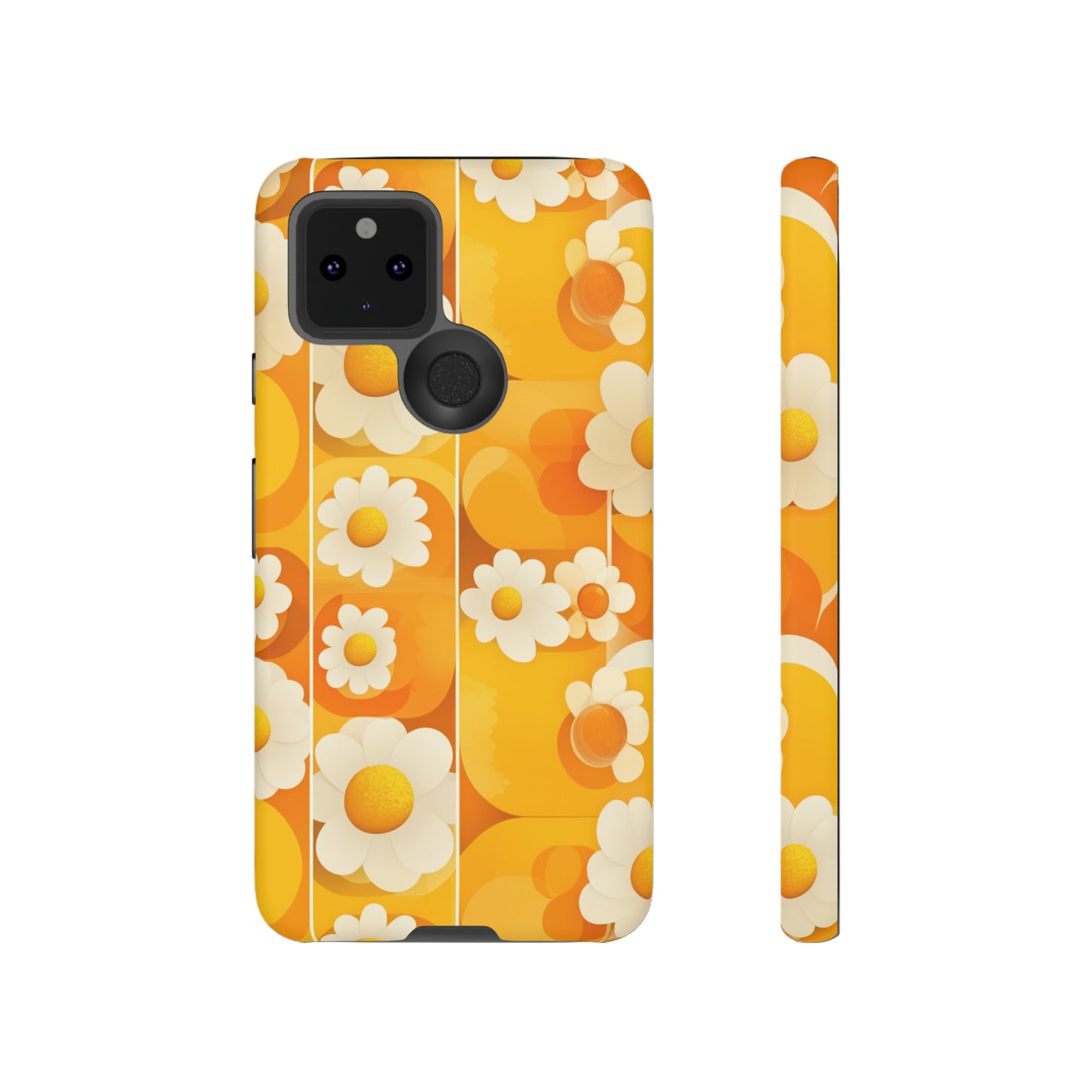 Yellow Floral Pattern Retro iPhone Case / Samsung Case