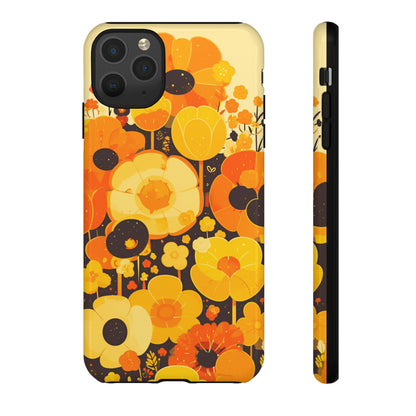 Retro Floral Pattern Illustrations iPhone Case / Samsung Case, Gift for Floral Lovers, Gift for Her