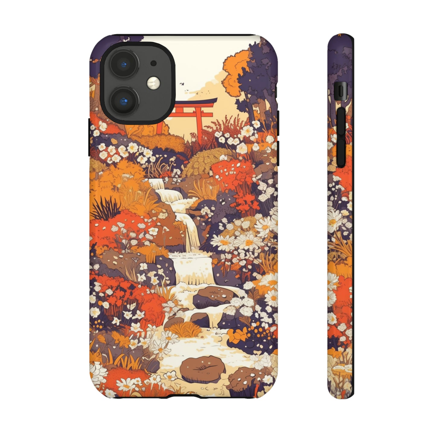 Rising Mountains & Rapid Rivers, Wildflower iPhone Case