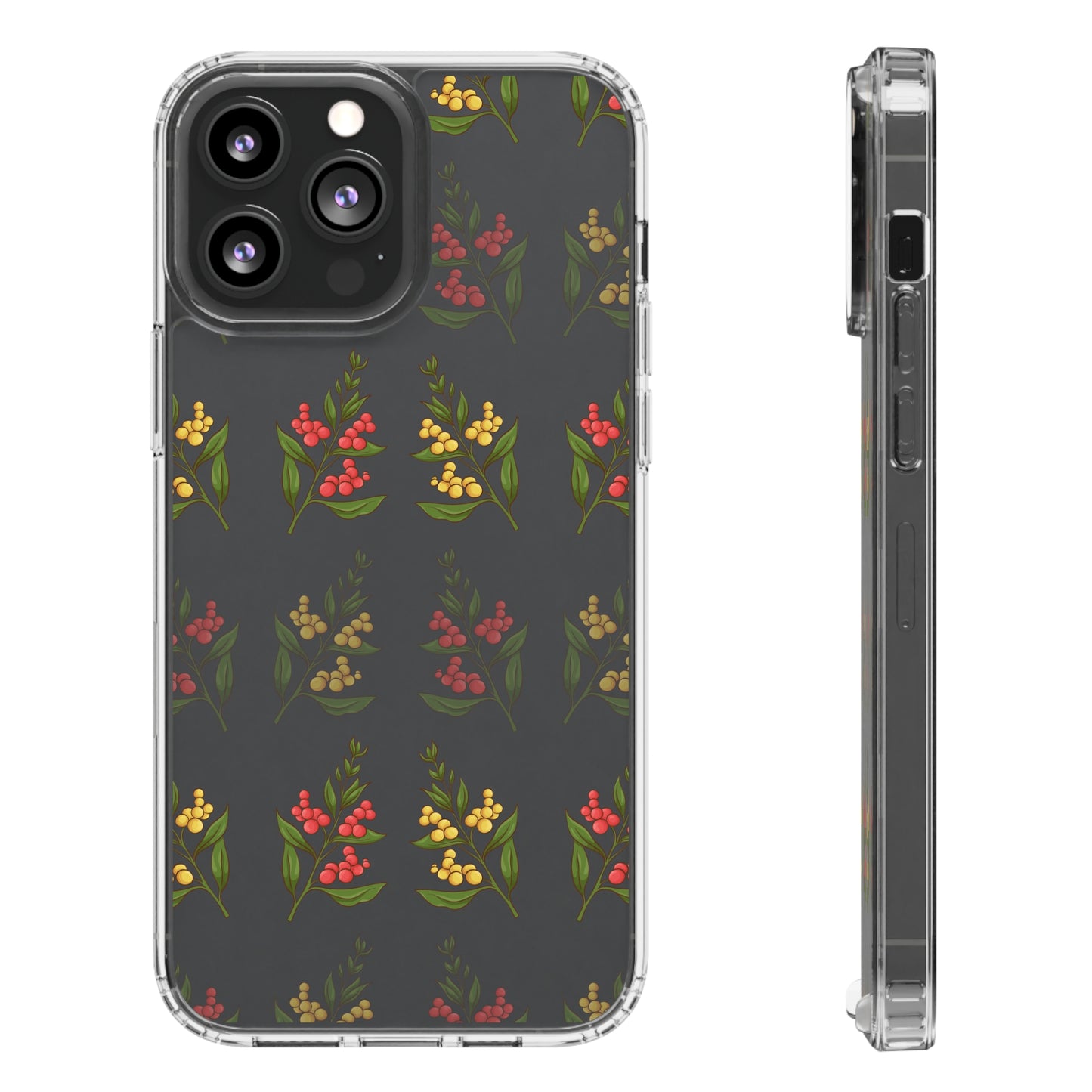 Spring Flower Pattern | Clear iPhone Case / Samsung Case