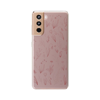 Velvet Floral Sea | Clear iPhone Case / Samsung Case