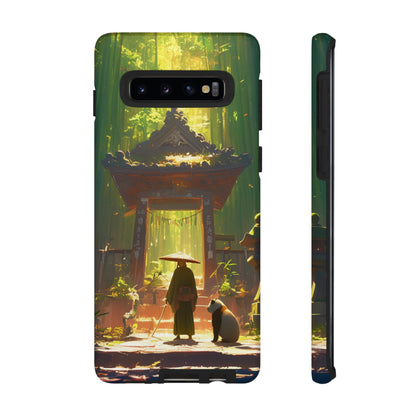 Vintage Japanese PandaTemple Aesthetic iPhone Case, iPhone 15 Pro Max 14 13 12 11 Mini, Samsung Galaxy S23 S22, Google Pixel 7 6 Pro