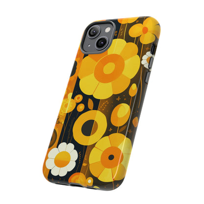 Floral Lines Retro iPhone Case / Samsung Case