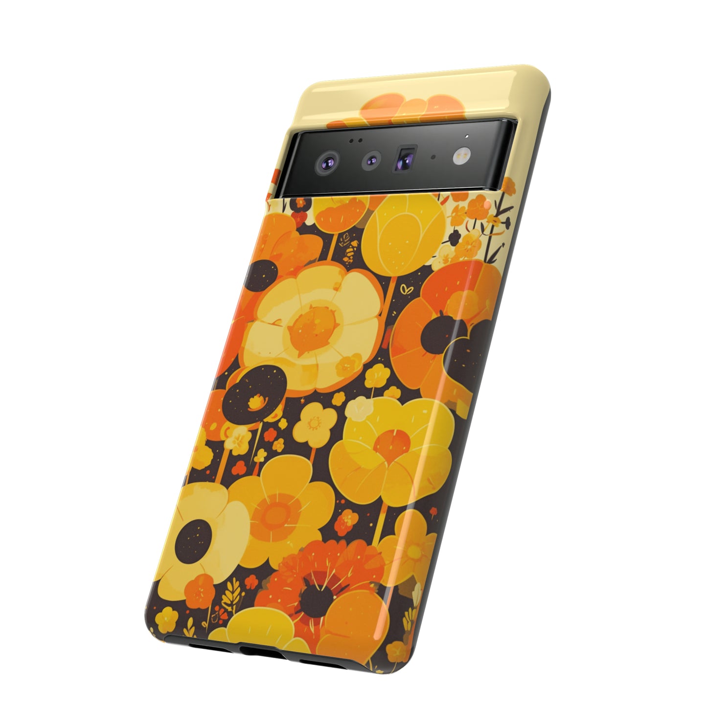 Retro Floral Pattern Illustrations iPhone Case / Samsung Case, Gift for Floral Lovers, Gift for Her