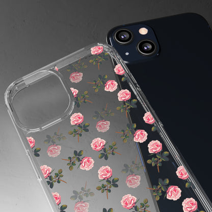 Pink Flower Pattern | Clear iPhone Case / Samsung Case