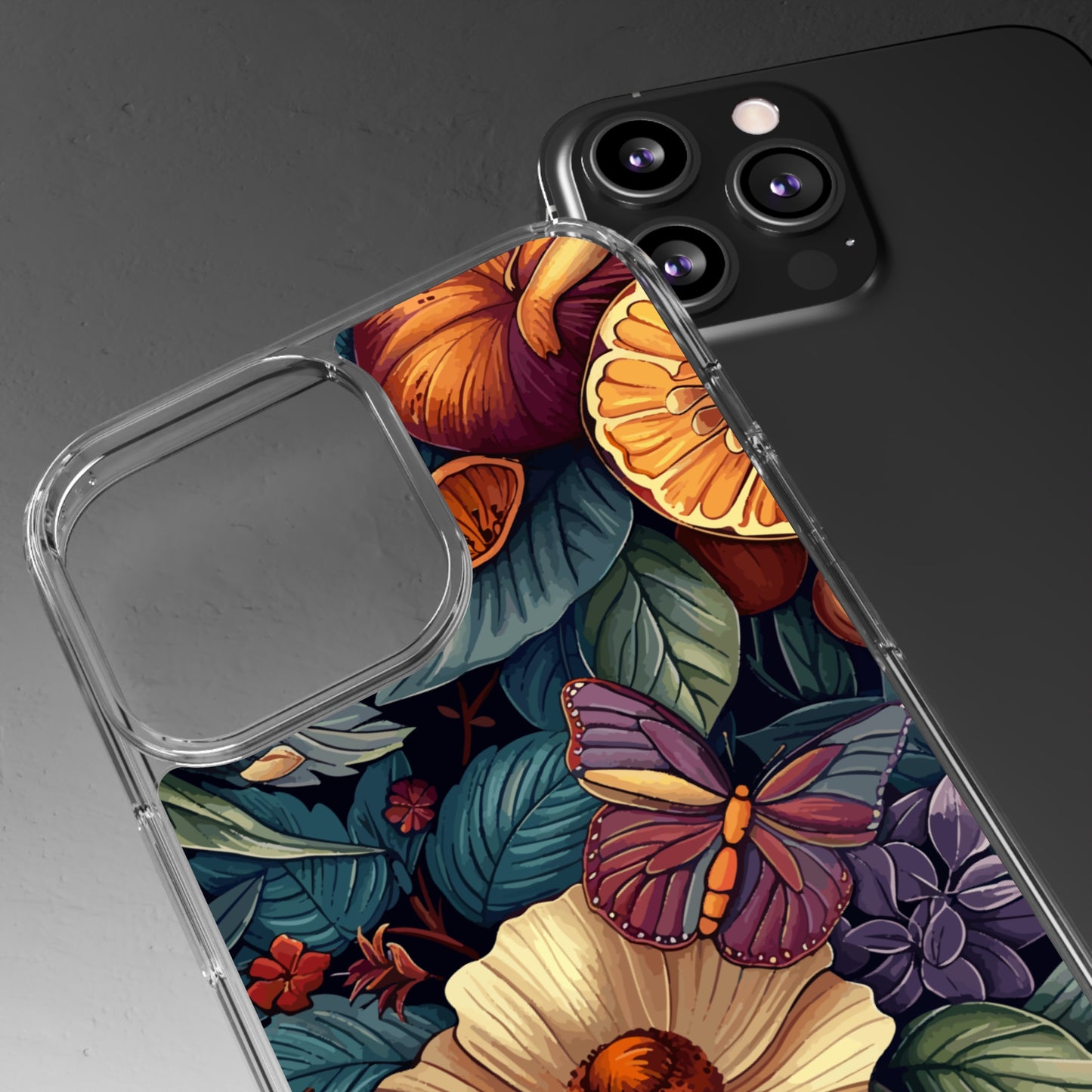 Butterflies and Blooms | Clear iPhone Case / Samsung Case