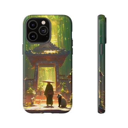 Vintage Japanese PandaTemple Aesthetic iPhone Case, iPhone 15 Pro Max 14 13 12 11 Mini, Samsung Galaxy S23 S22, Google Pixel 7 6 Pro