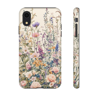 Tall Vintage Wildflowers iPhone Case / Samsung Case