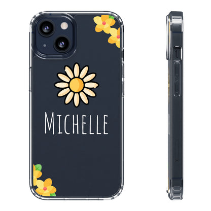 Custom Clear Sunflower | Clear iPhone Case / Samsung Case