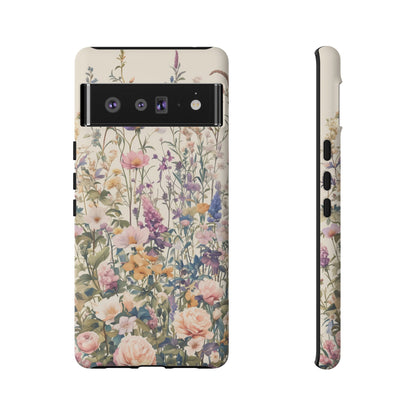 Tall Vintage Wildflowers iPhone Case / Samsung Case