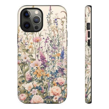 Tall Vintage Wildflowers iPhone Case / Samsung Case