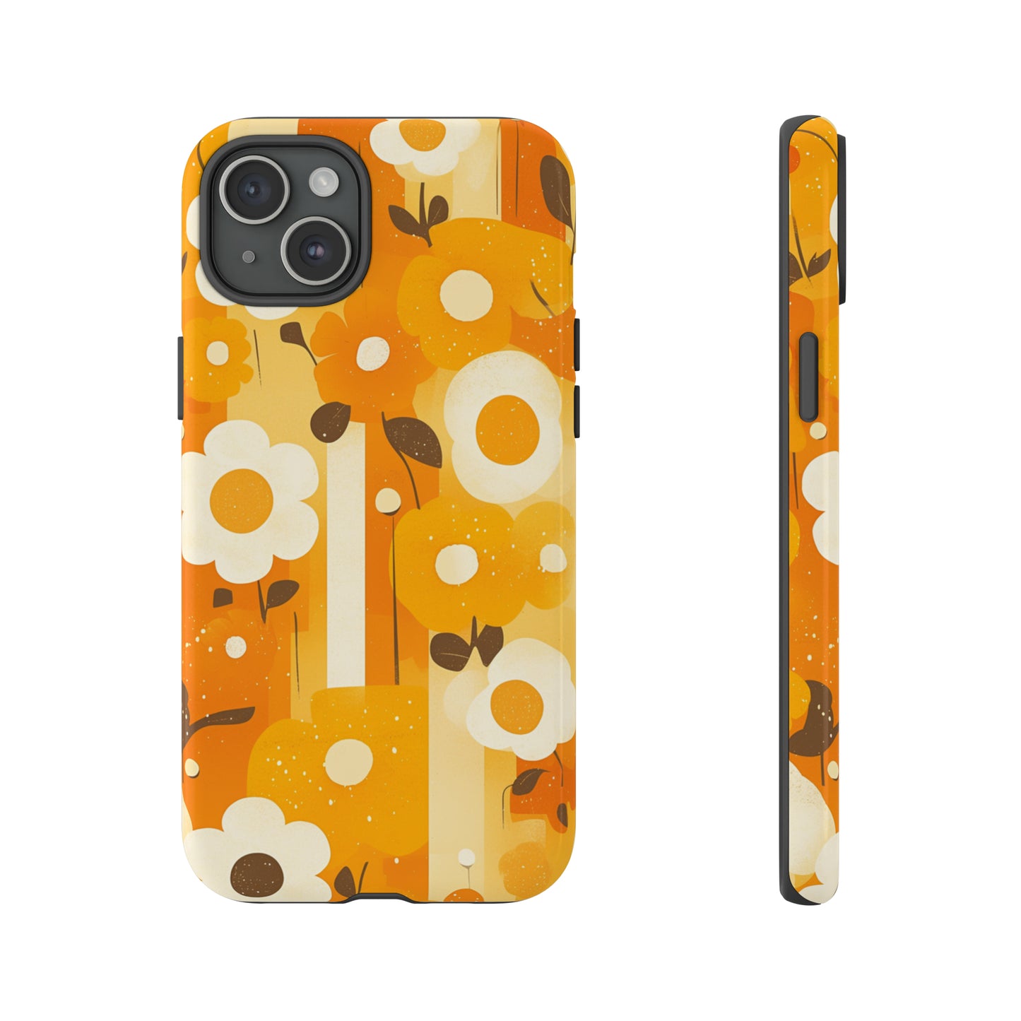 Retro 70s Abstract Flower Patterns iPhone Case / Samsung Case