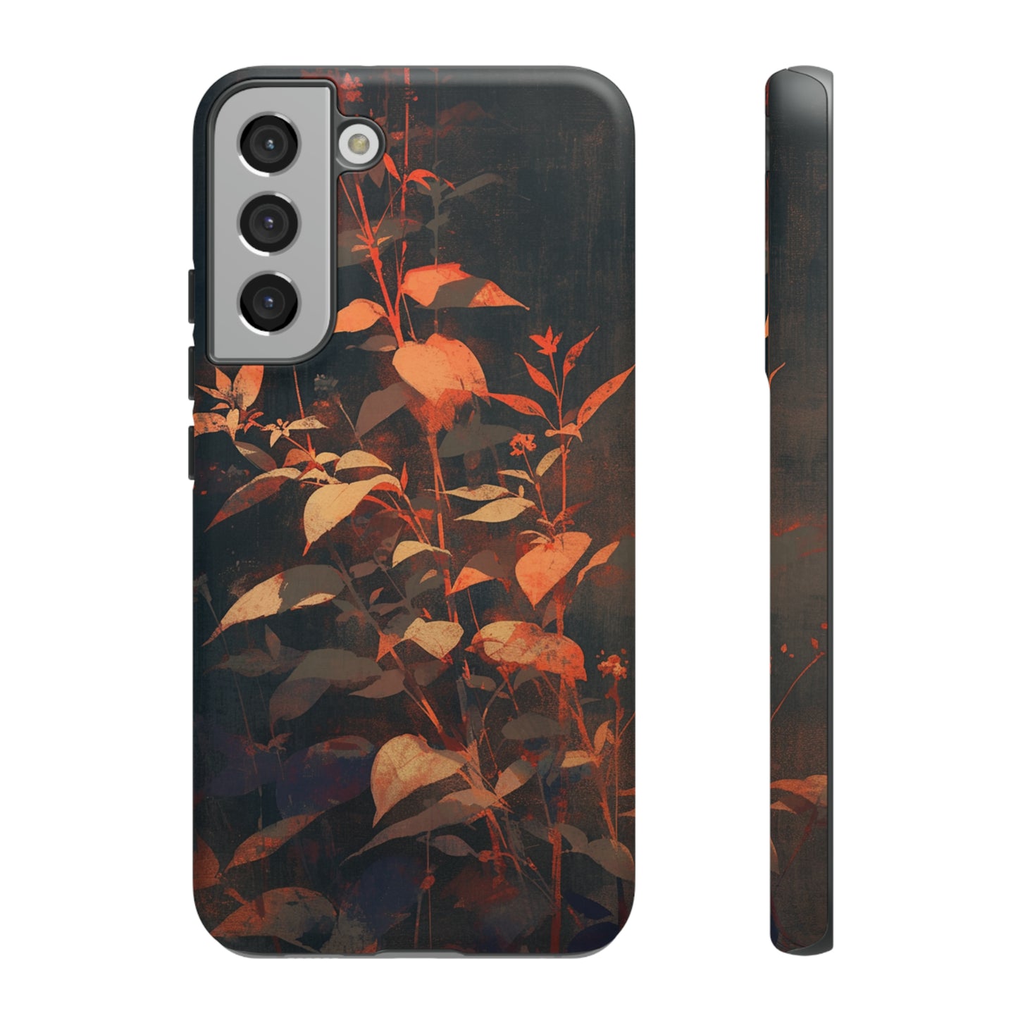 Black Blooms Wildflower iPhone Case