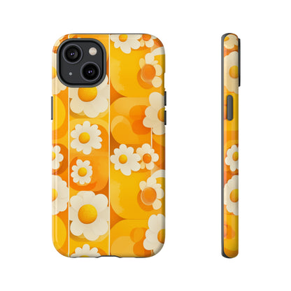 Yellow Floral Pattern Retro iPhone Case / Samsung Case