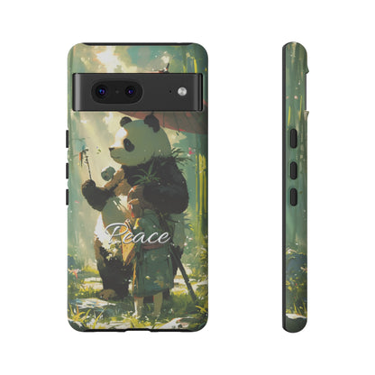 Japanese Aesthetic Vintage Panda iPhone Case / Samsung Case | "Peace"