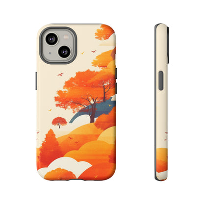 Orange Retro Landscape iPhone Case / Samsung Case