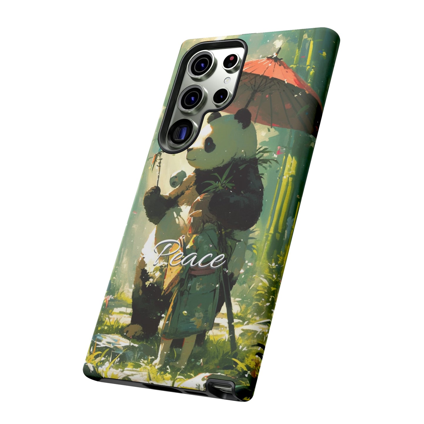 Japanese Aesthetic Vintage Panda iPhone Case / Samsung Case | "Peace"