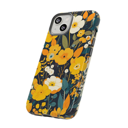 Retro Yellow Flowers iPhone Case / Samsung Case