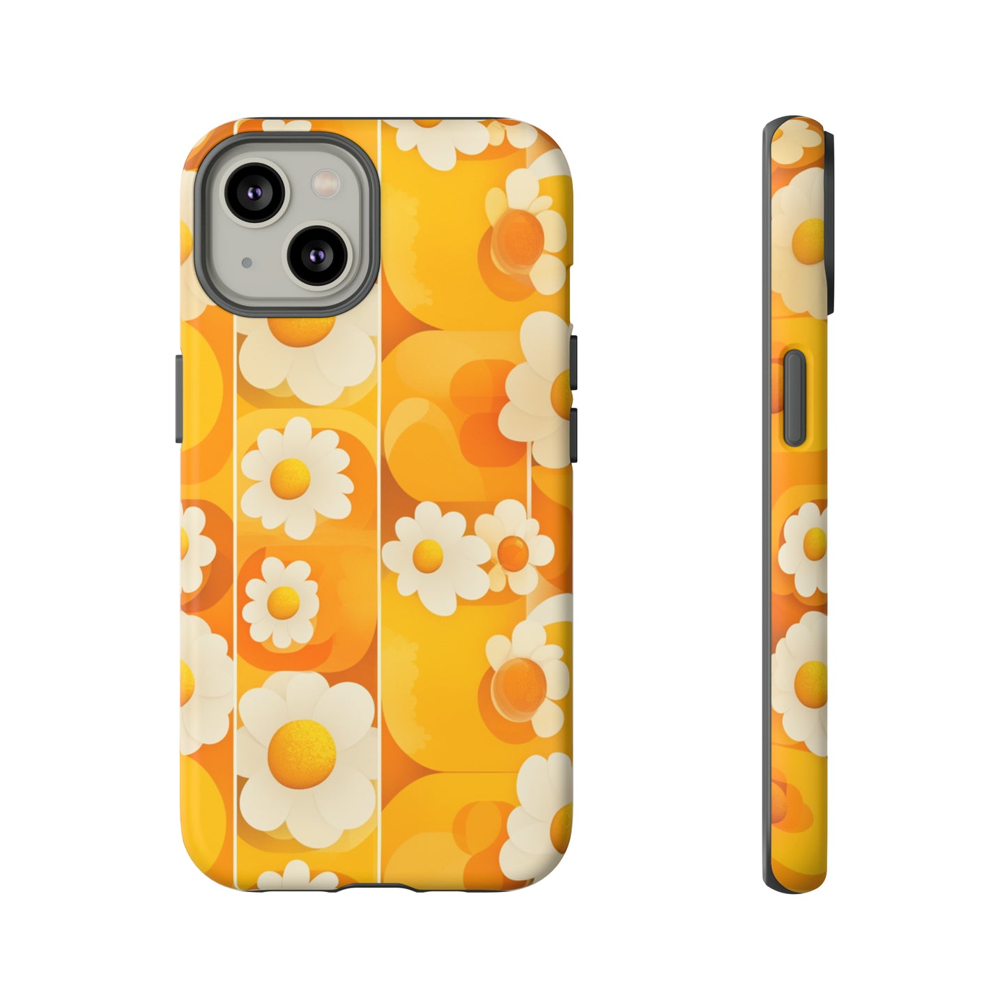 Yellow Floral Pattern Retro iPhone Case / Samsung Case