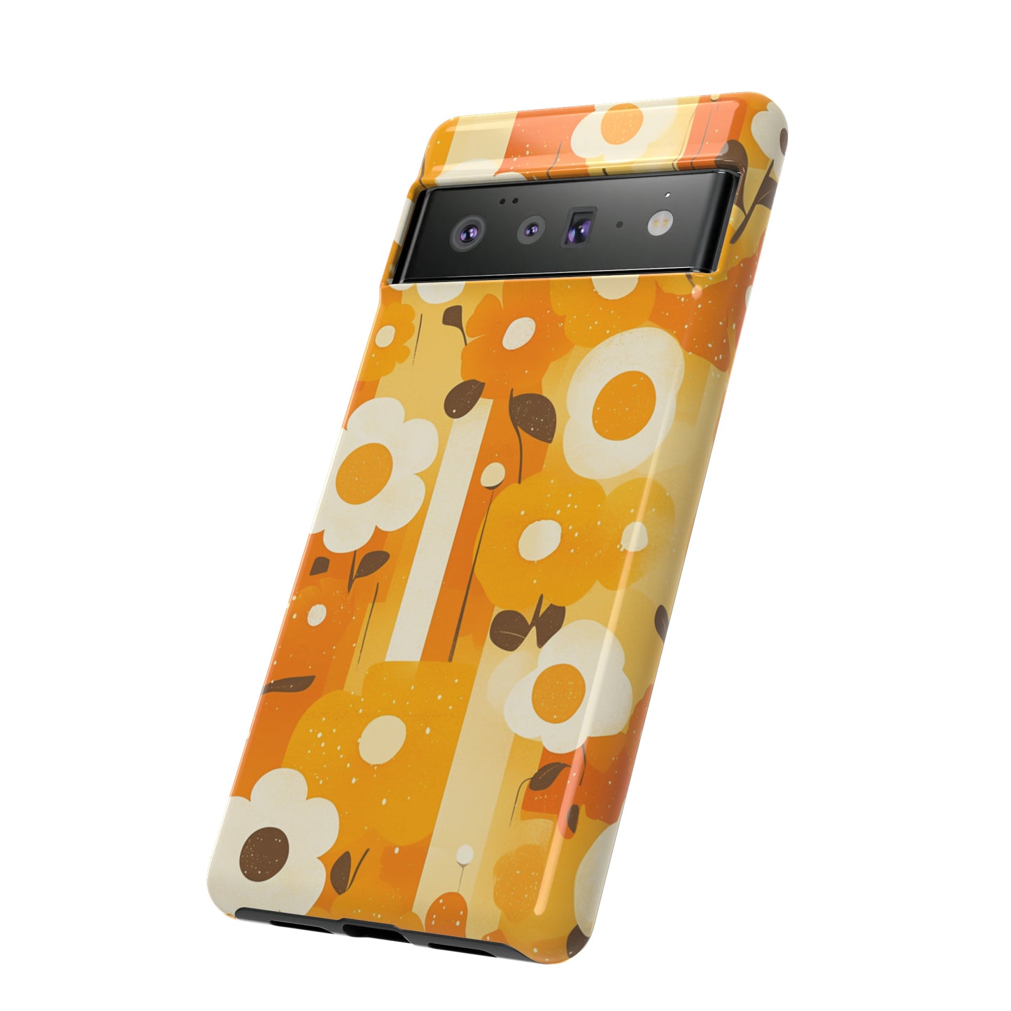 Retro 70s Abstract Flower Patterns iPhone Case / Samsung Case