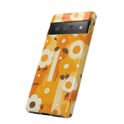 Retro 70s Abstract Flower Patterns iPhone Case / Samsung Case