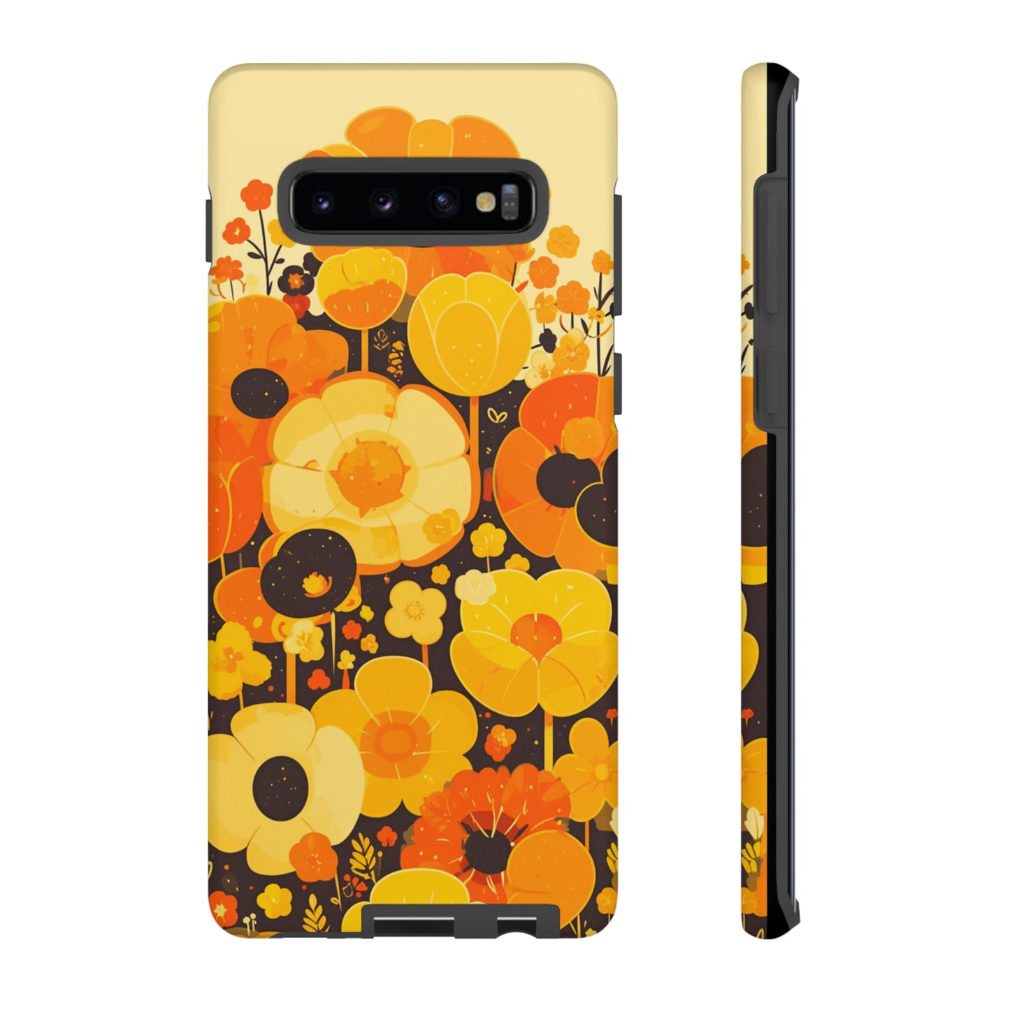 Retro Floral Pattern Illustrations iPhone Case / Samsung Case, Gift for Floral Lovers, Gift for Her