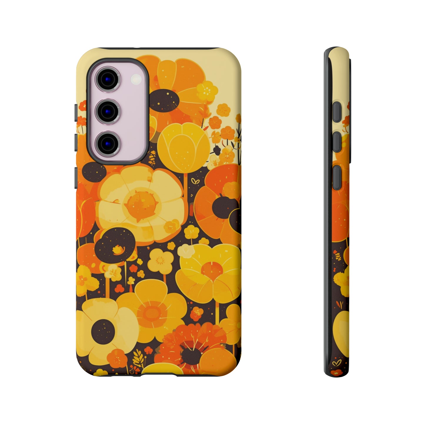 Retro Floral Pattern Illustrations iPhone Case / Samsung Case, Gift for Floral Lovers, Gift for Her