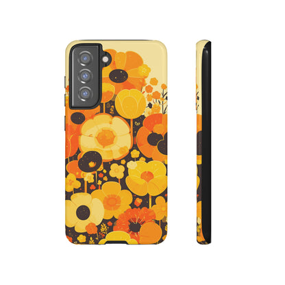 Retro Floral Pattern Illustrations iPhone Case / Samsung Case, Gift for Floral Lovers, Gift for Her