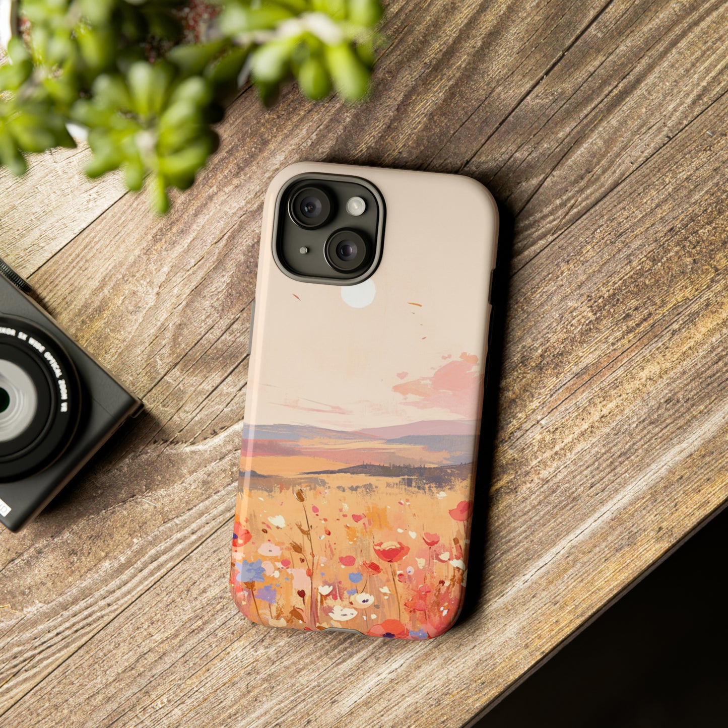 Floral Field Aesthetic iPhone Case 15 Pro Max 14 13 12 11 Mini, Samsung Galaxy, Google Pixel 7, Spring Nature Gift, Gift For Flower Lover