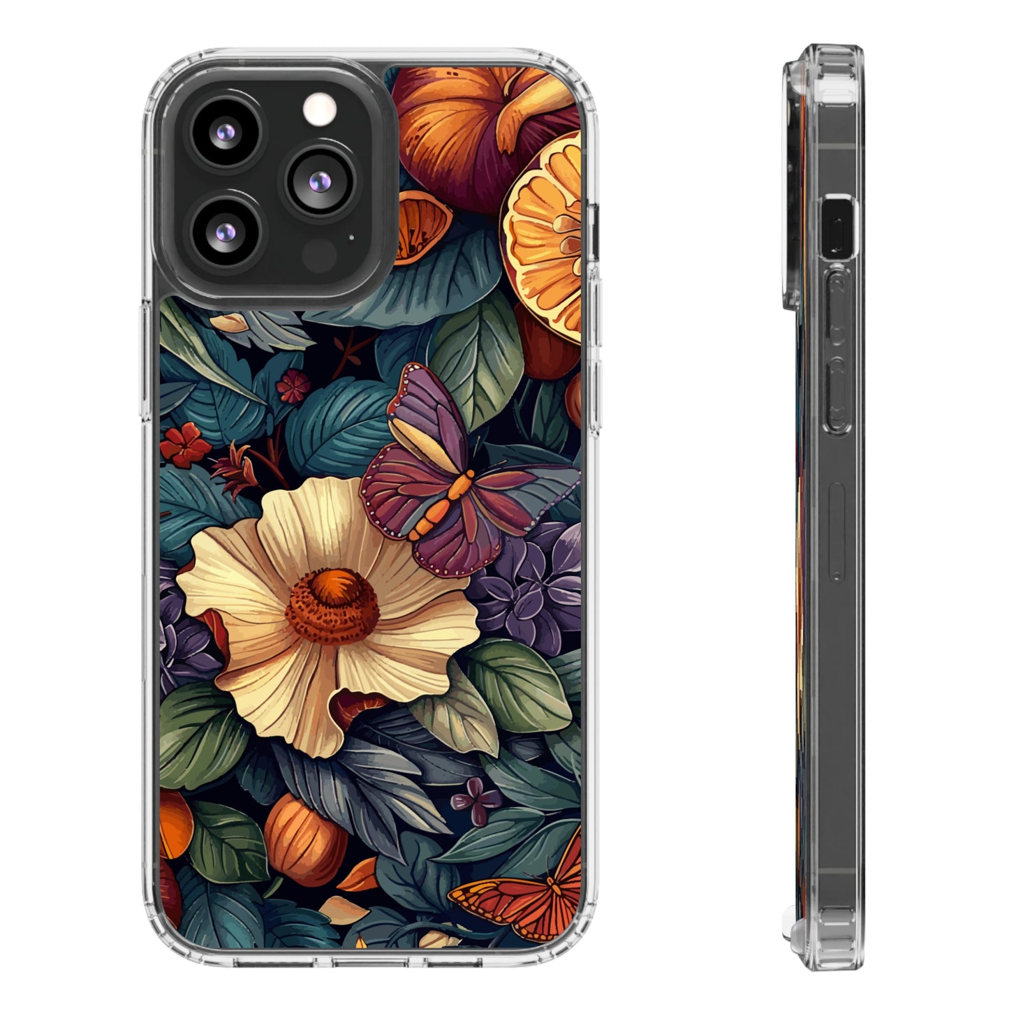 Butterflies and Blooms | Clear iPhone Case / Samsung Case