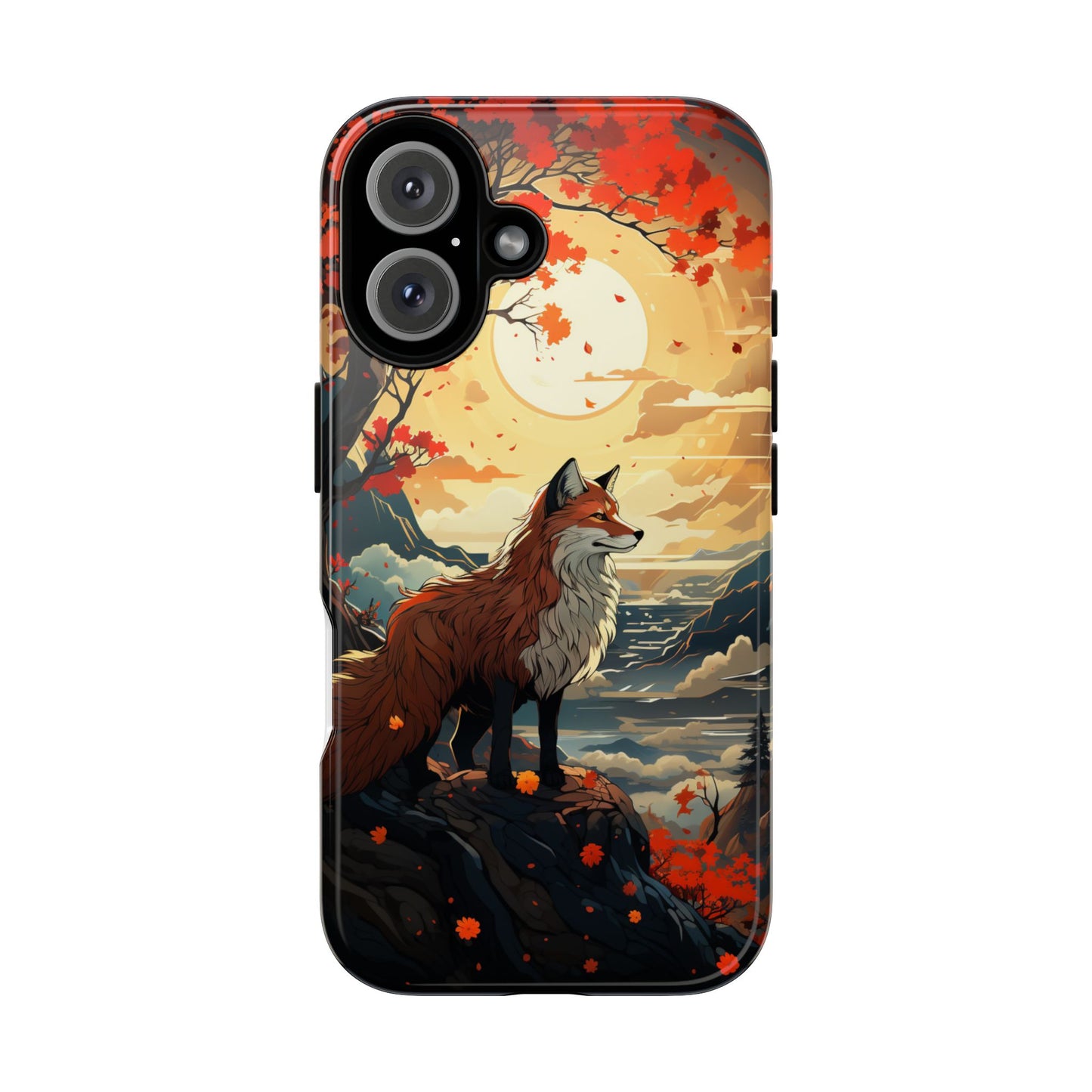 Japanese Wolf Aesthetic Phone Case