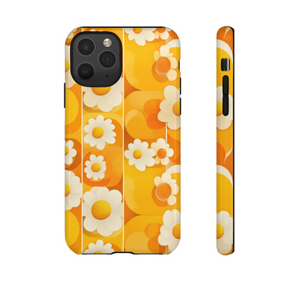 Yellow Floral Pattern Retro iPhone Case / Samsung Case