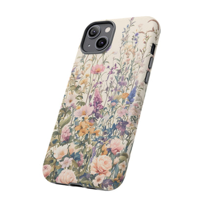 Tall Vintage Wildflowers iPhone Case / Samsung Case