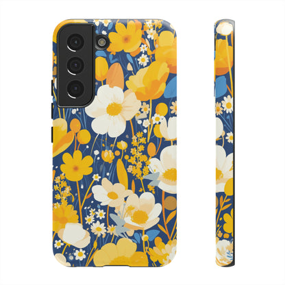 Wildflower Abstract Retro 70s iPhone Case / Samsung Case