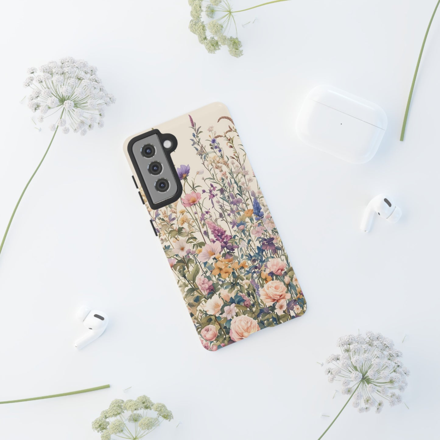 Tall Vintage Wildflowers iPhone Case / Samsung Case