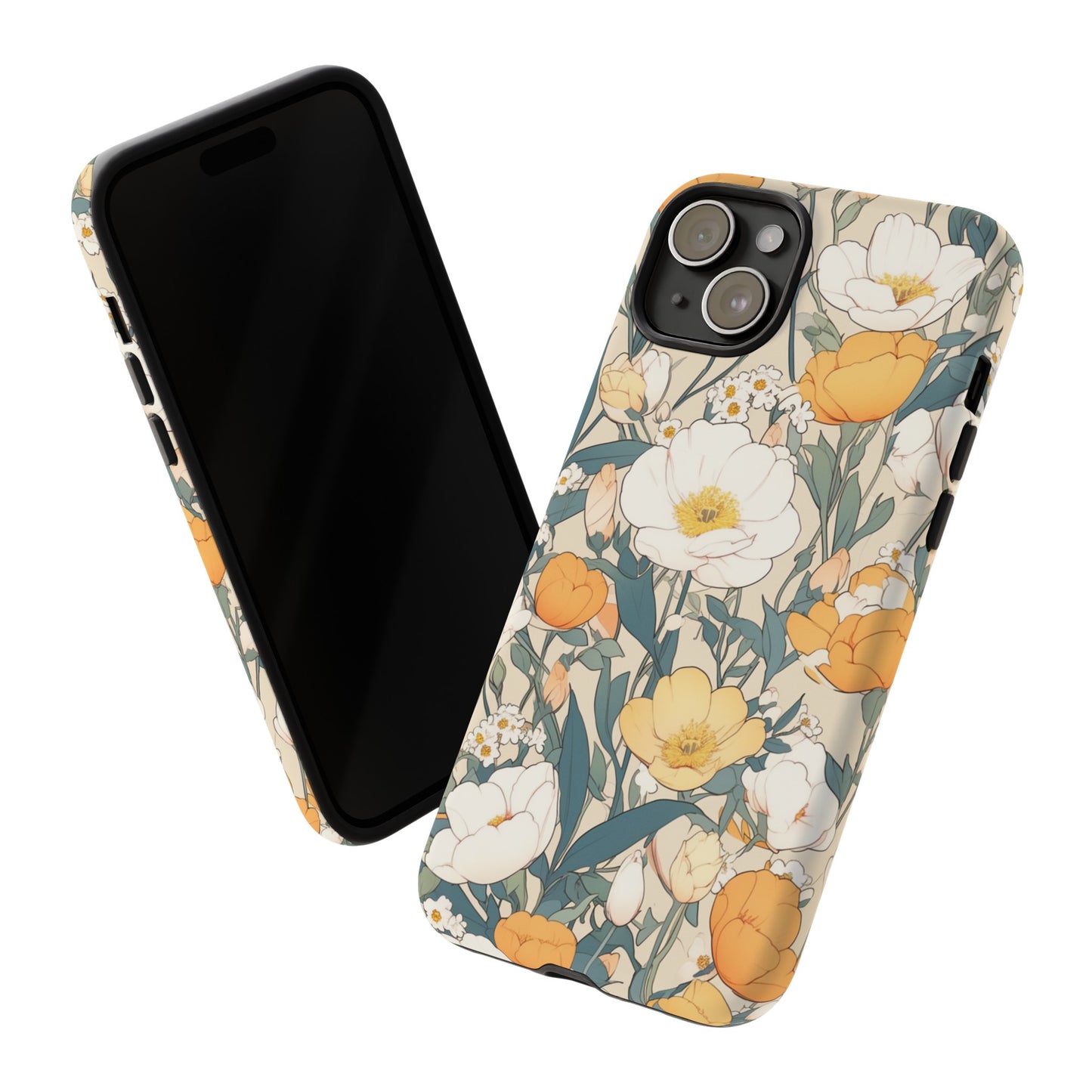 Tall White Flowers iPhone Case / Samsung Case