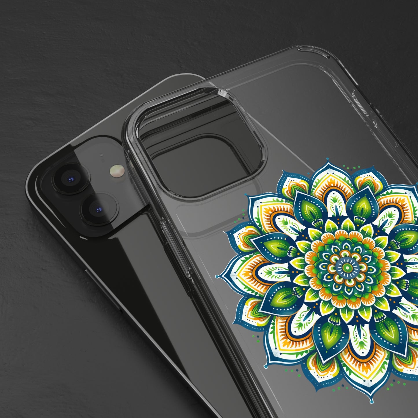 Lime Mandala | Clear iPhone Case / Samsung Case