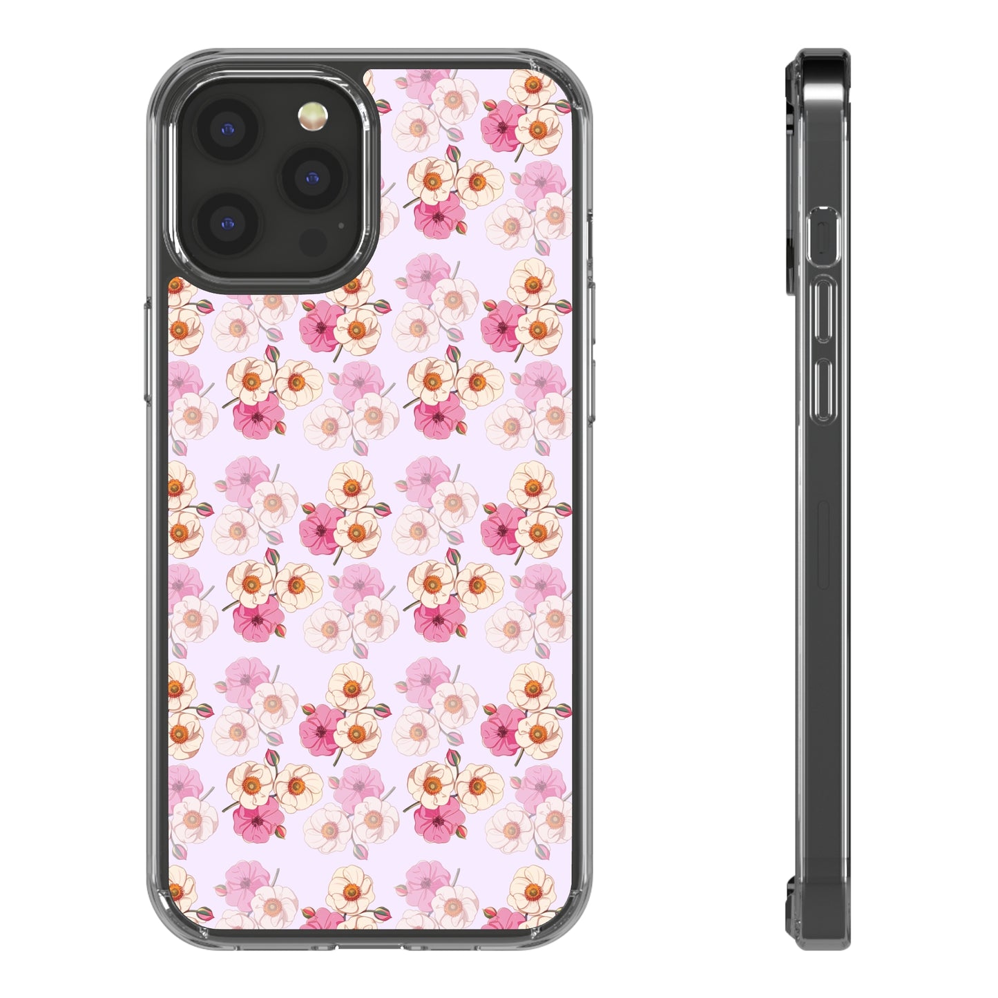 Floral Swirl | Clear iPhone Case / Samsung Case