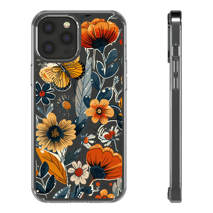 Summer Blooms Whimsical Garden | Clear iPhone Case / Samsung Case