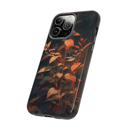 Black Blooms Wildflower iPhone Case