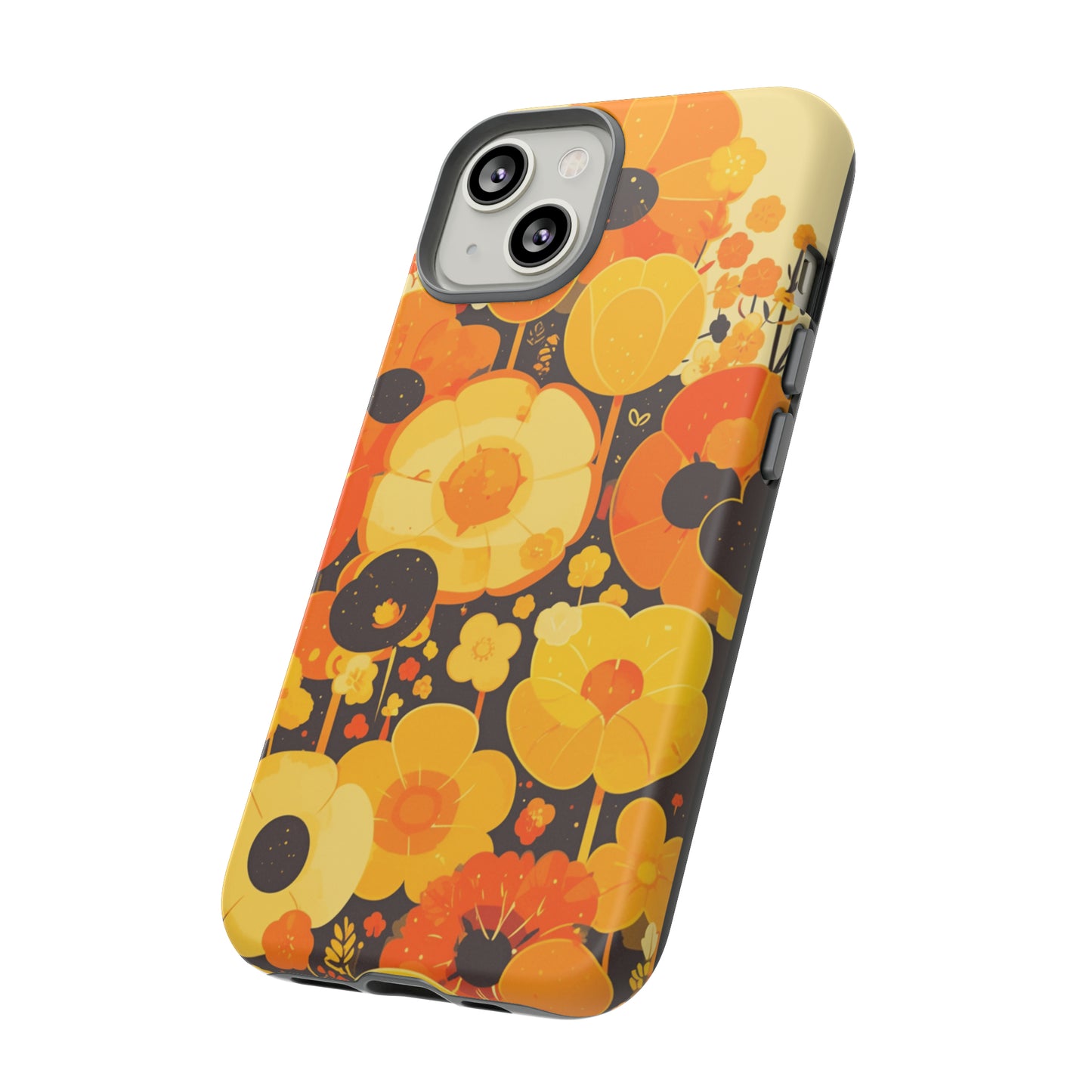 Retro Floral Pattern Illustrations iPhone Case / Samsung Case, Gift for Floral Lovers, Gift for Her