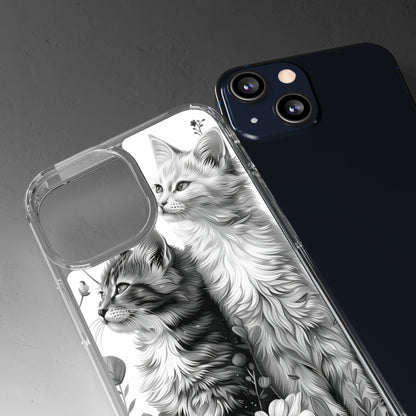 Kittens and Flowers | Clear iPhone Case / Samsung Case