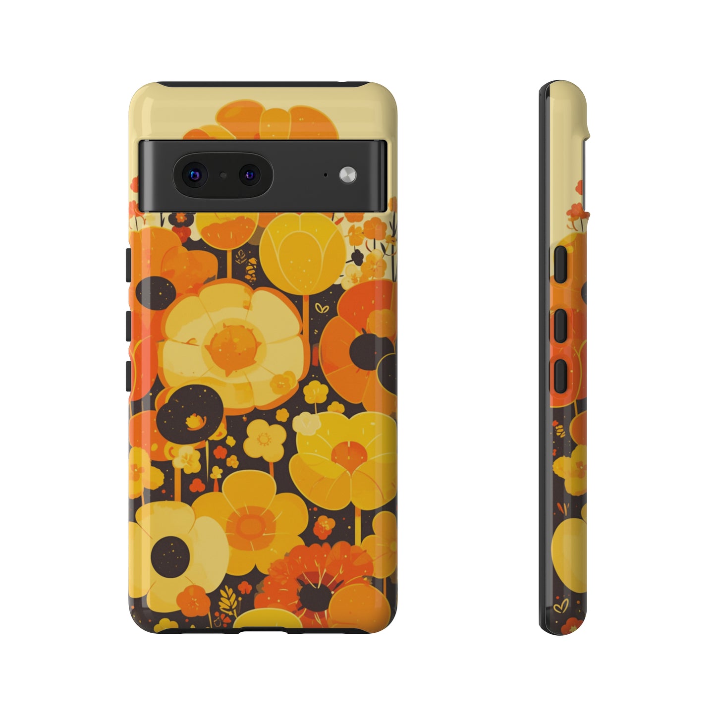 Retro Floral Pattern Illustrations iPhone Case / Samsung Case, Gift for Floral Lovers, Gift for Her