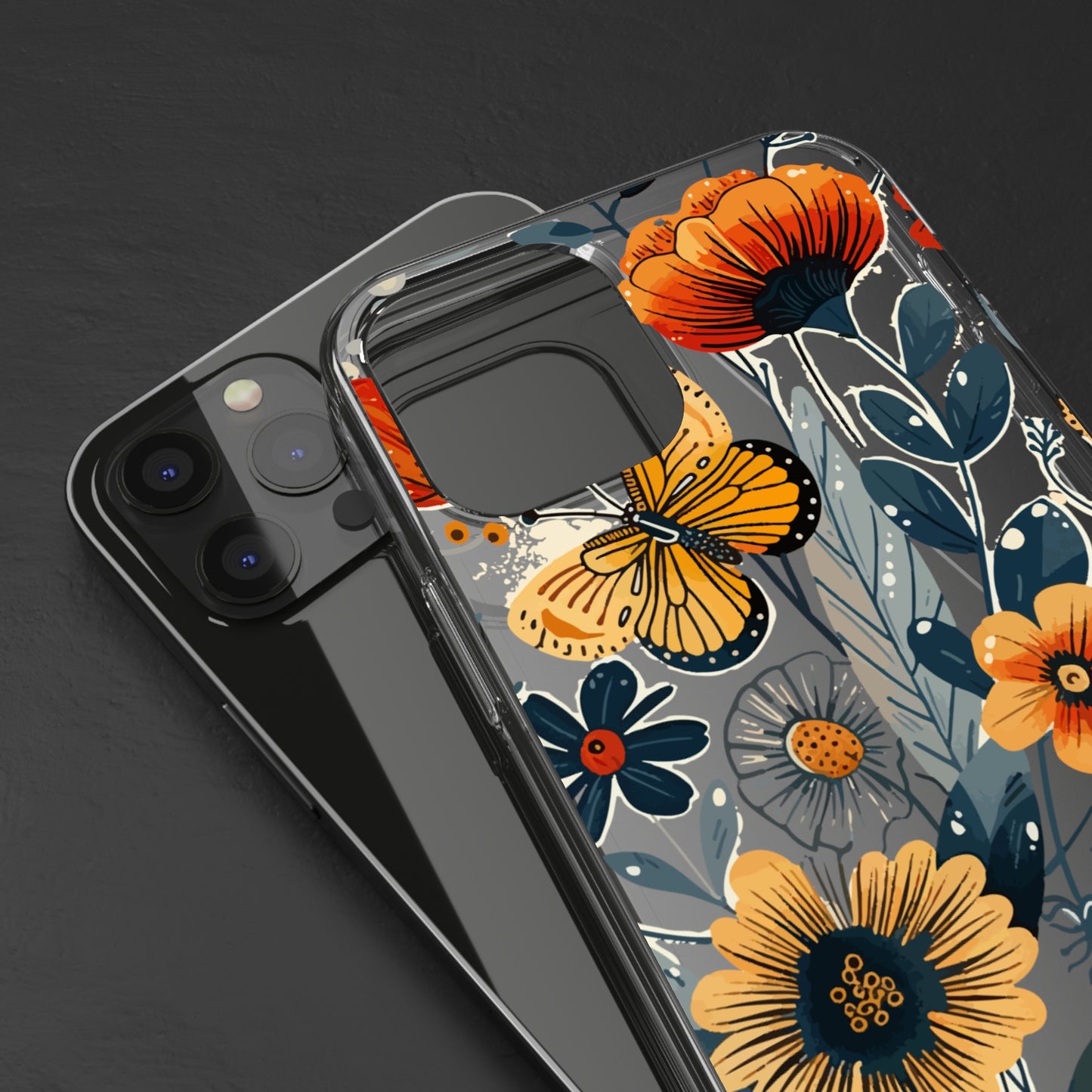 Summer Blooms Whimsical Garden | Clear iPhone Case / Samsung Case