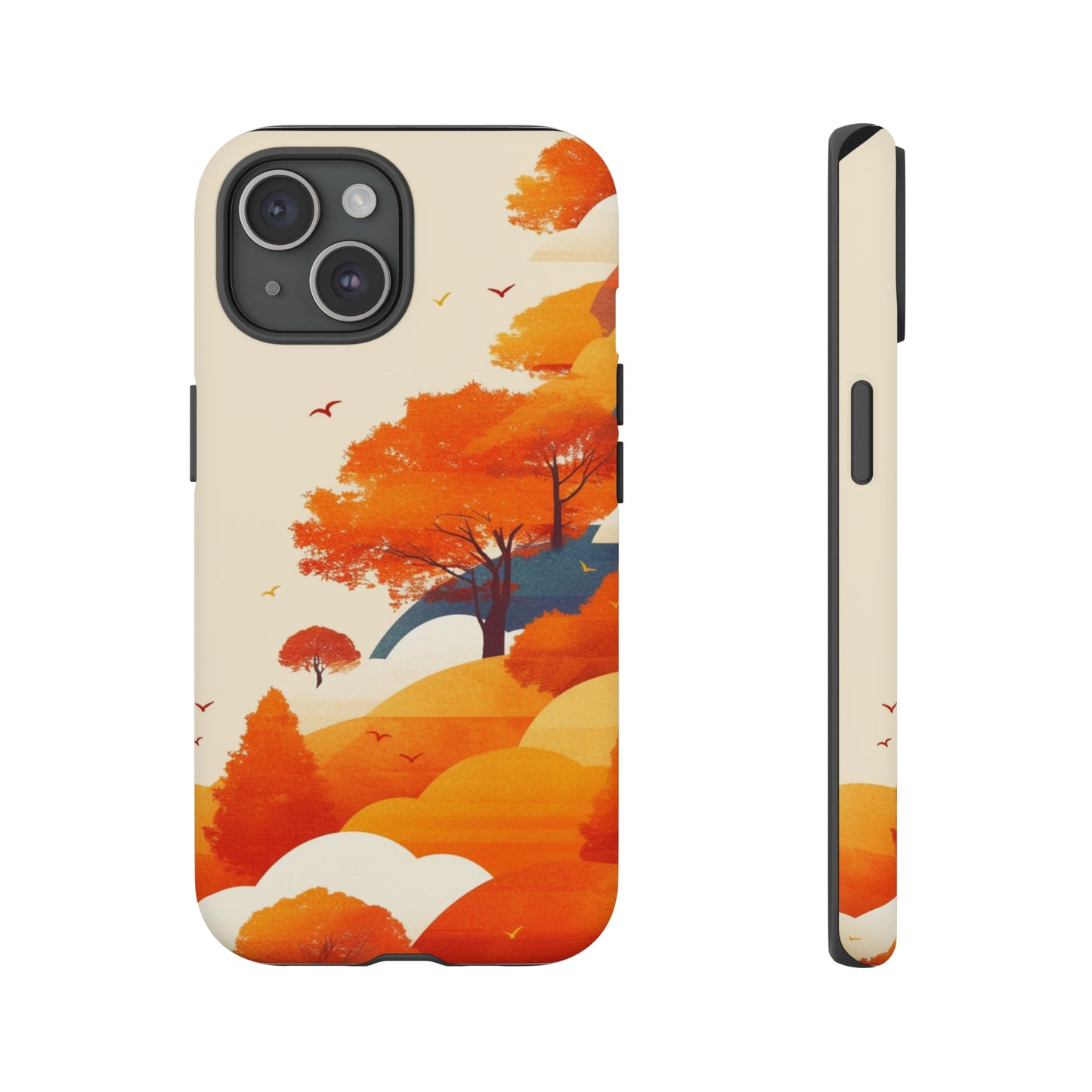 Orange Retro Landscape iPhone Case / Samsung Case