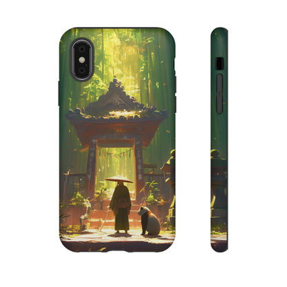 Vintage Japanese PandaTemple Aesthetic iPhone Case, iPhone 15 Pro Max 14 13 12 11 Mini, Samsung Galaxy S23 S22, Google Pixel 7 6 Pro