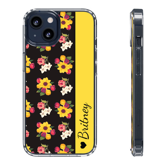 Custom Yellow Bouquet | Clear iPhone Case / Samsung Case