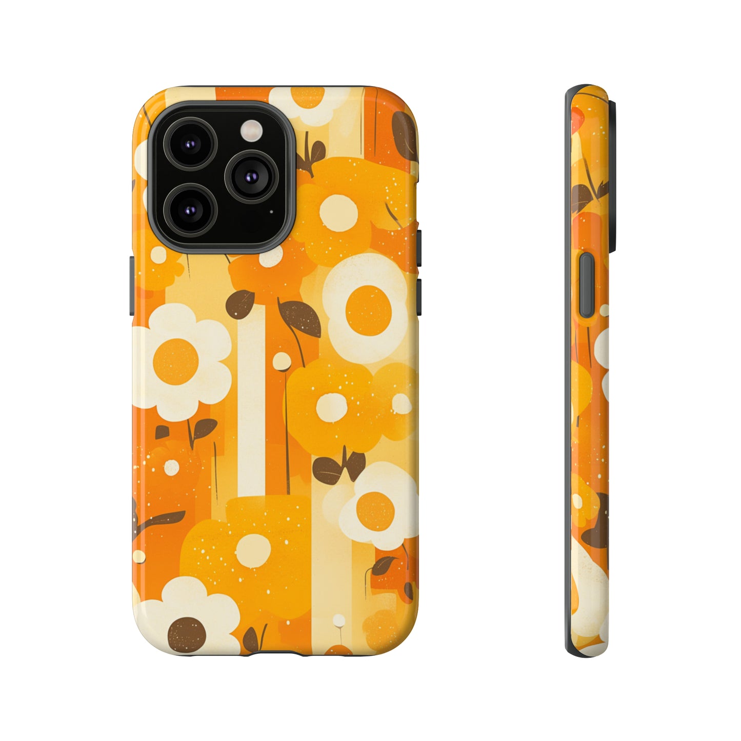 Retro 70s Abstract Flower Patterns iPhone Case / Samsung Case