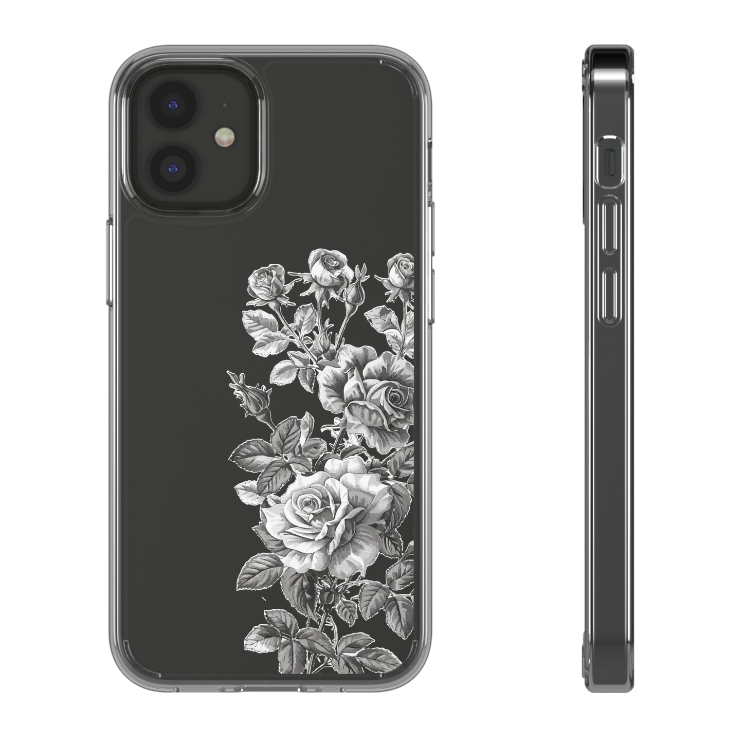 Chrome Roses | Clear iPhone Case / Samsung Case